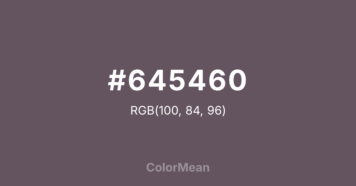 #645460 color swatch