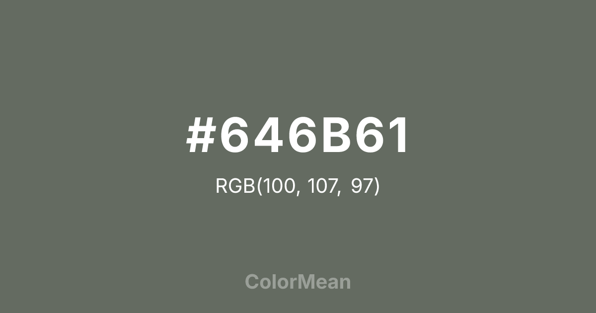 #646B61 color swatch