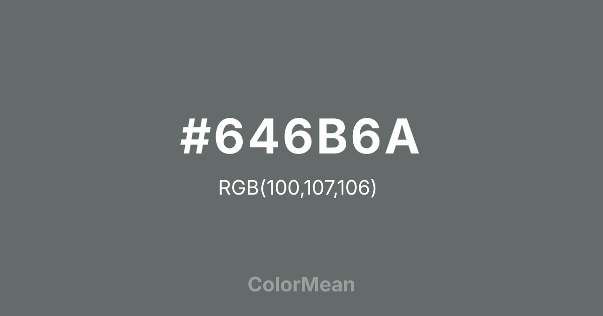 #646B6A color swatch