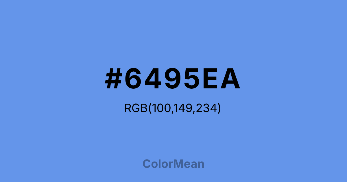 #6495EA color swatch
