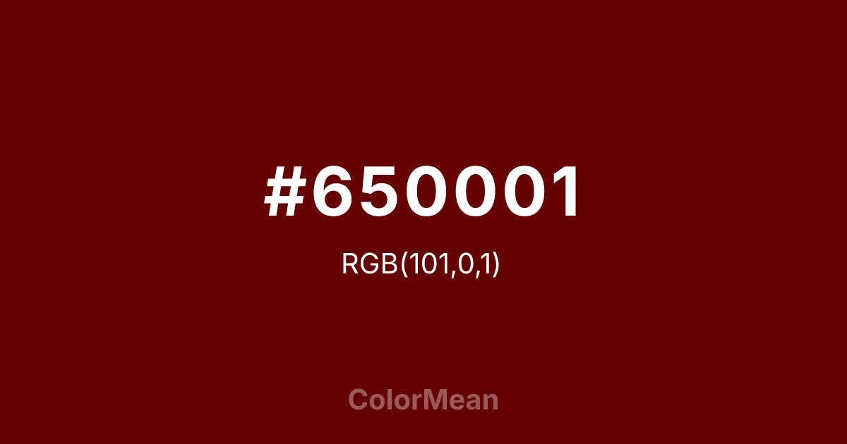 #650001 color swatch
