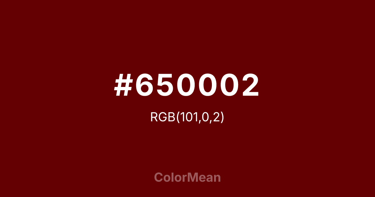 #650002 color swatch