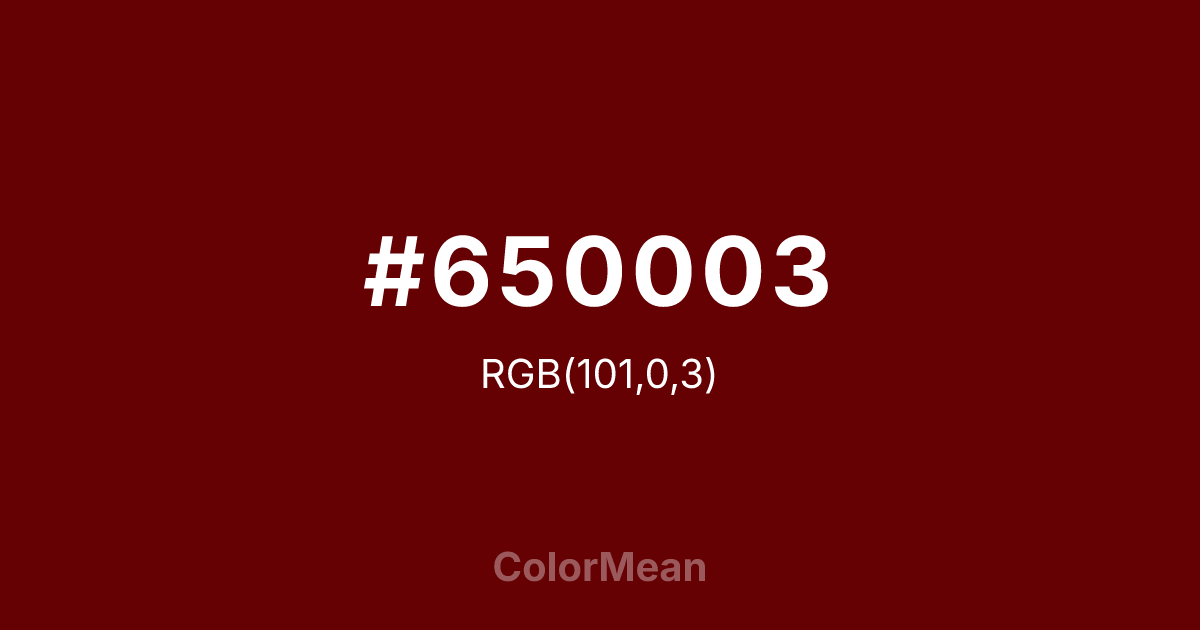 #650003 color swatch