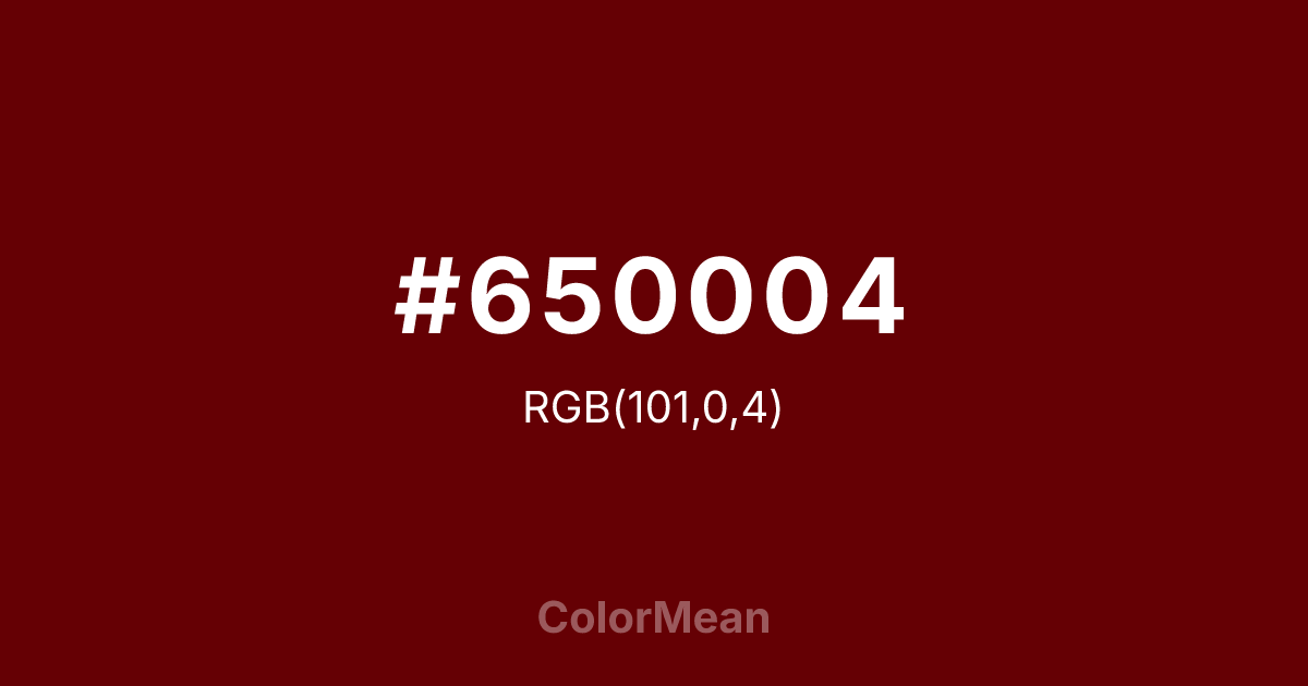 #650004 color swatch