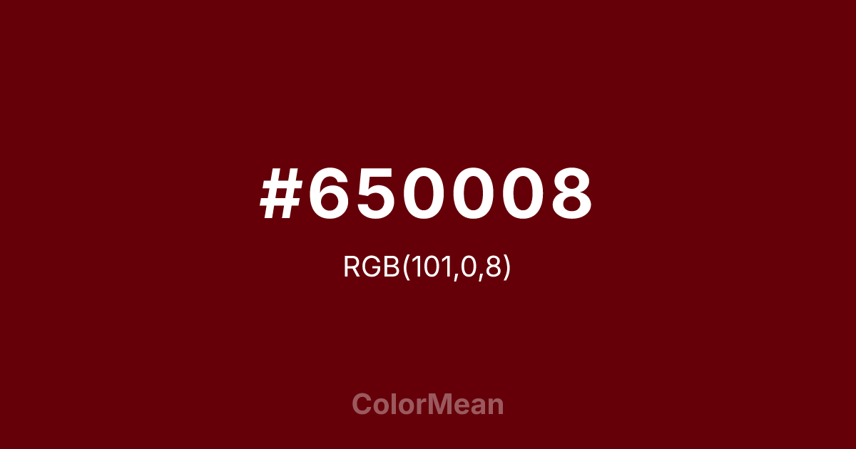 #650008 color swatch