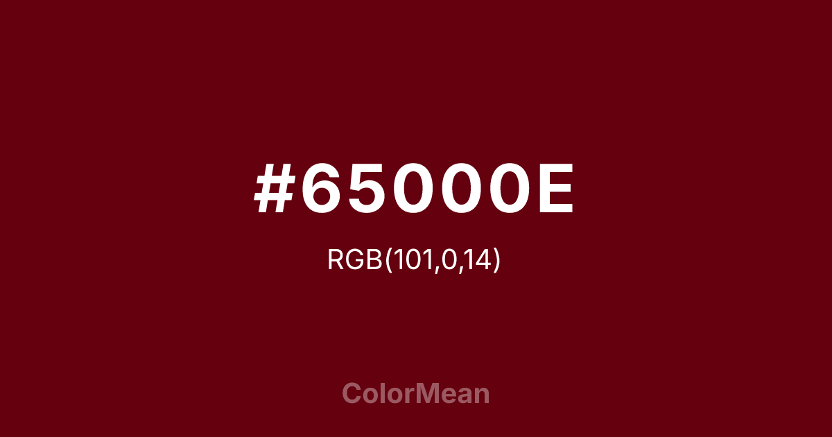 #65000E color swatch