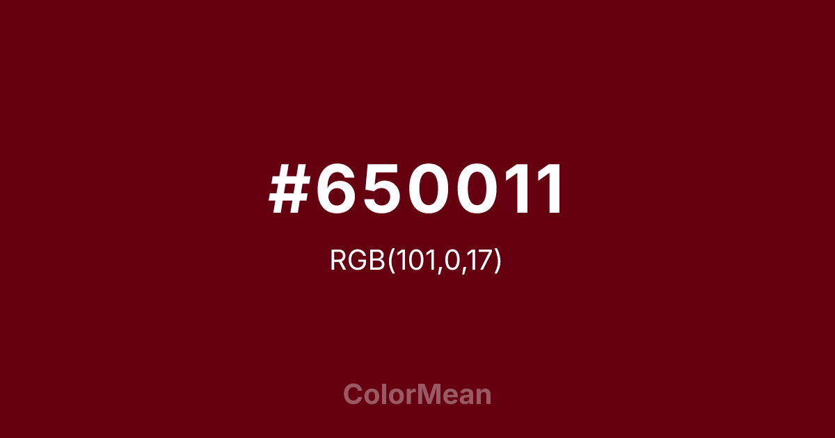 #650011 color swatch