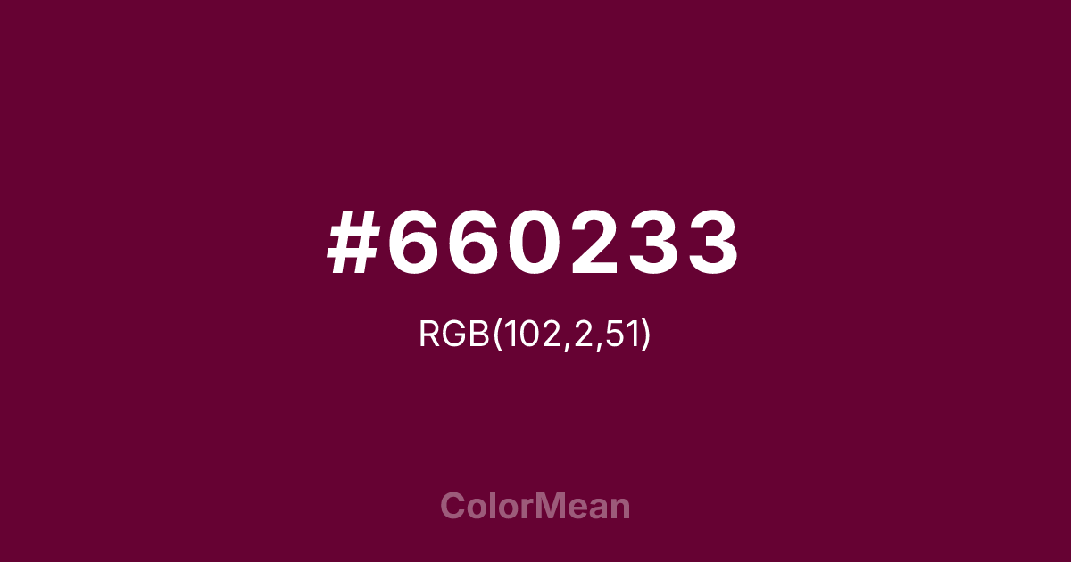 #660233 color swatch