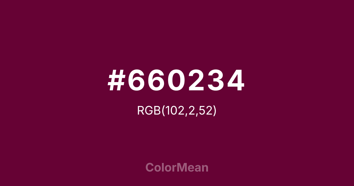 #660234 color swatch