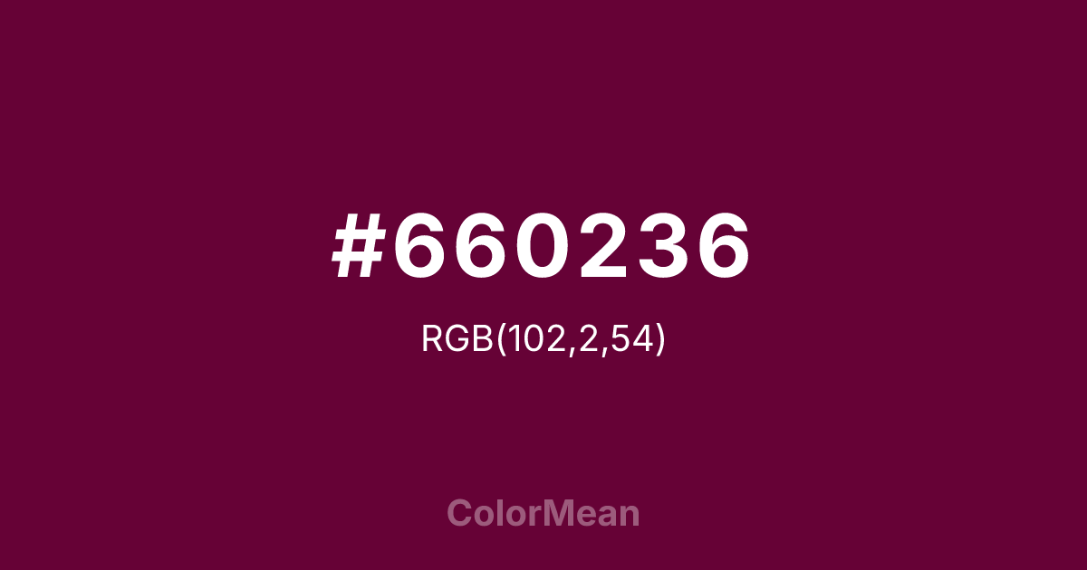 #660236 color swatch