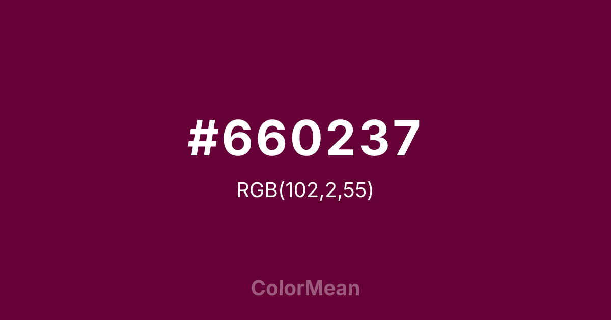 #660237 color swatch