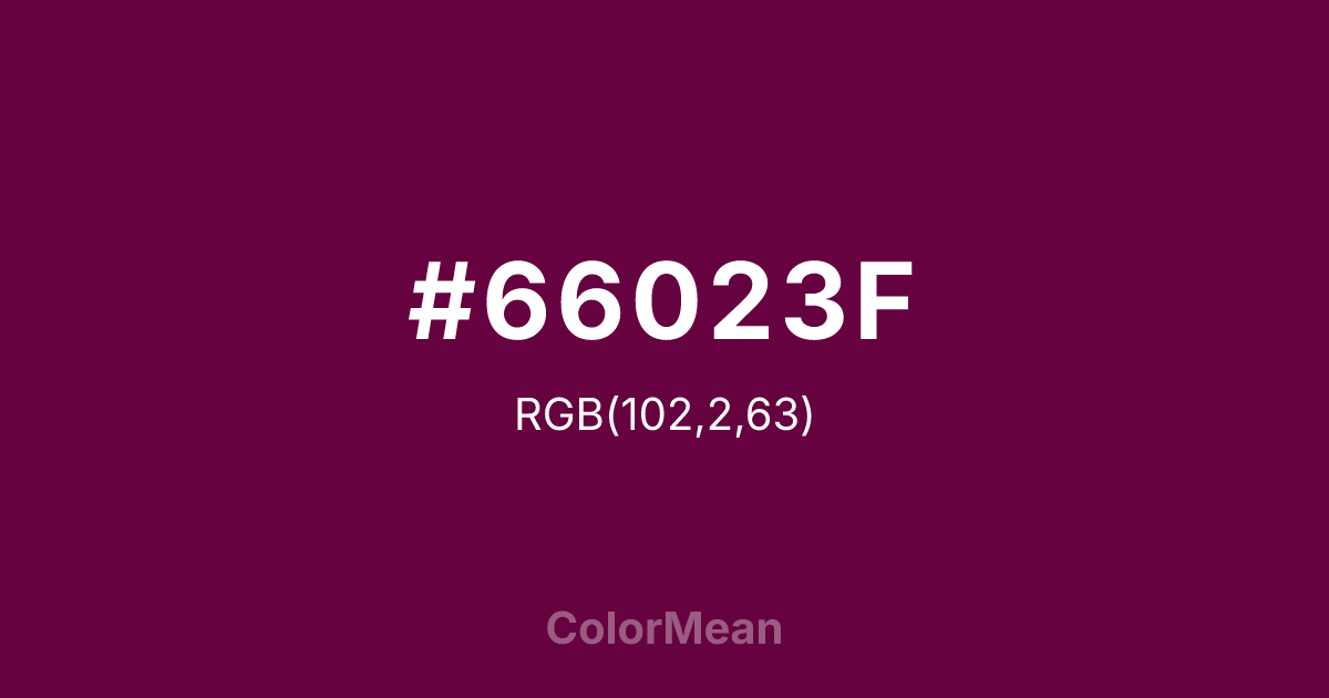 #66023F color swatch