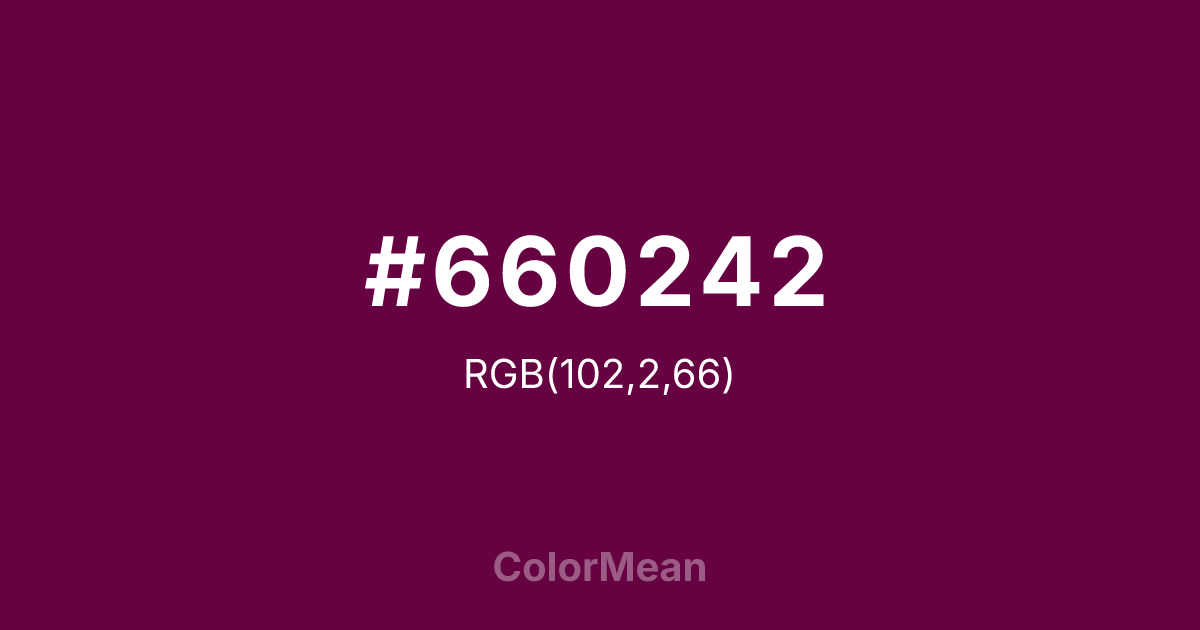 #660242 color swatch