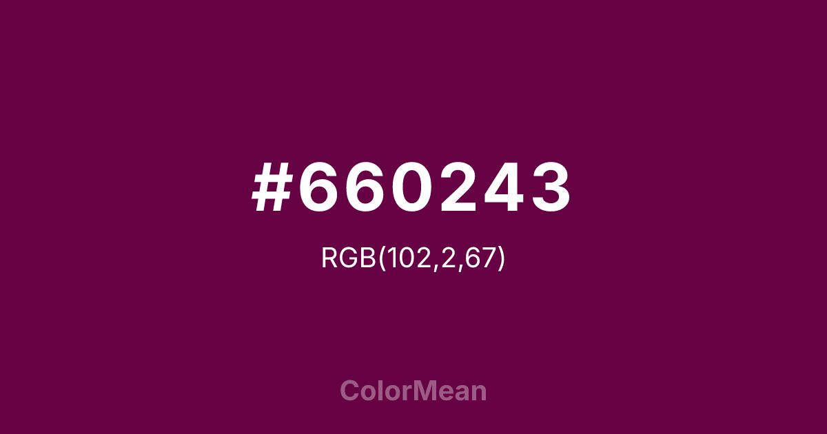 #660243 color swatch