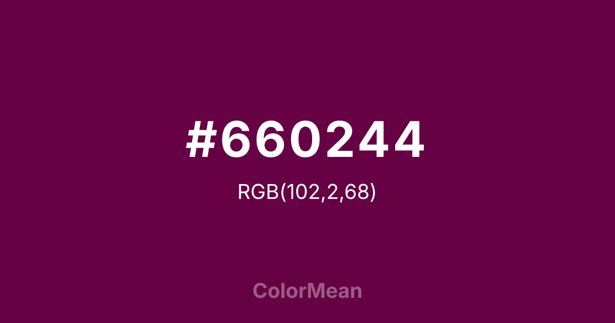 #660244 color swatch