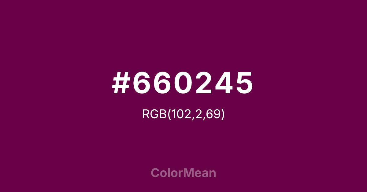 #660245 color swatch