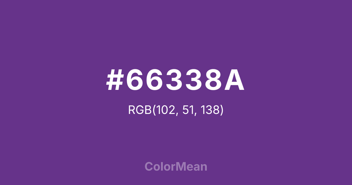 #66338A color swatch