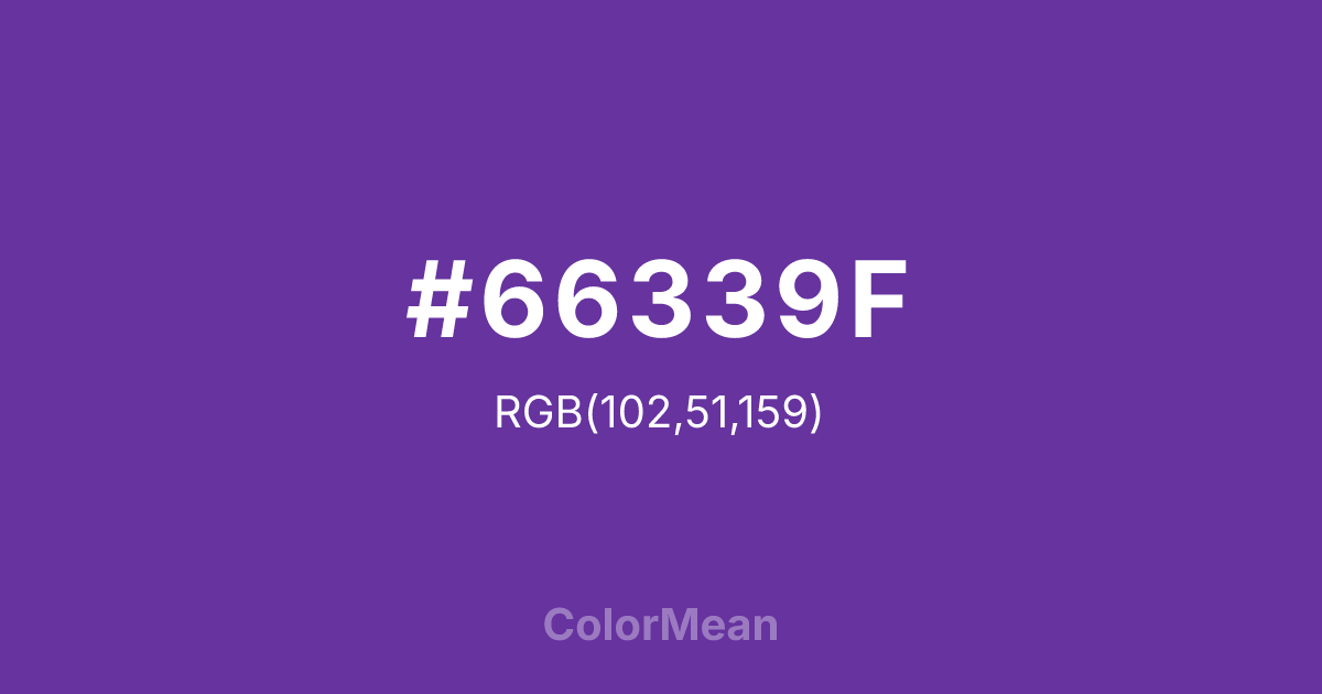 #66339F color swatch