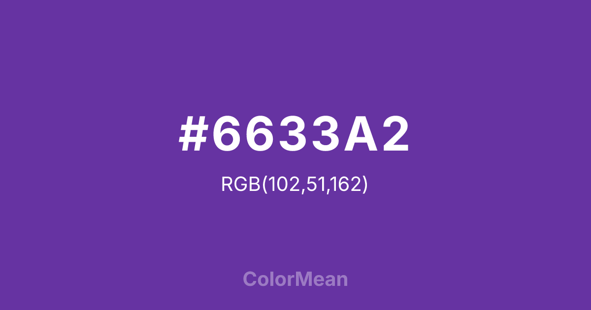 #6633A2 color swatch