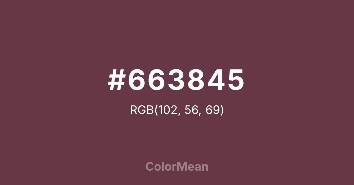 #663845 color swatch
