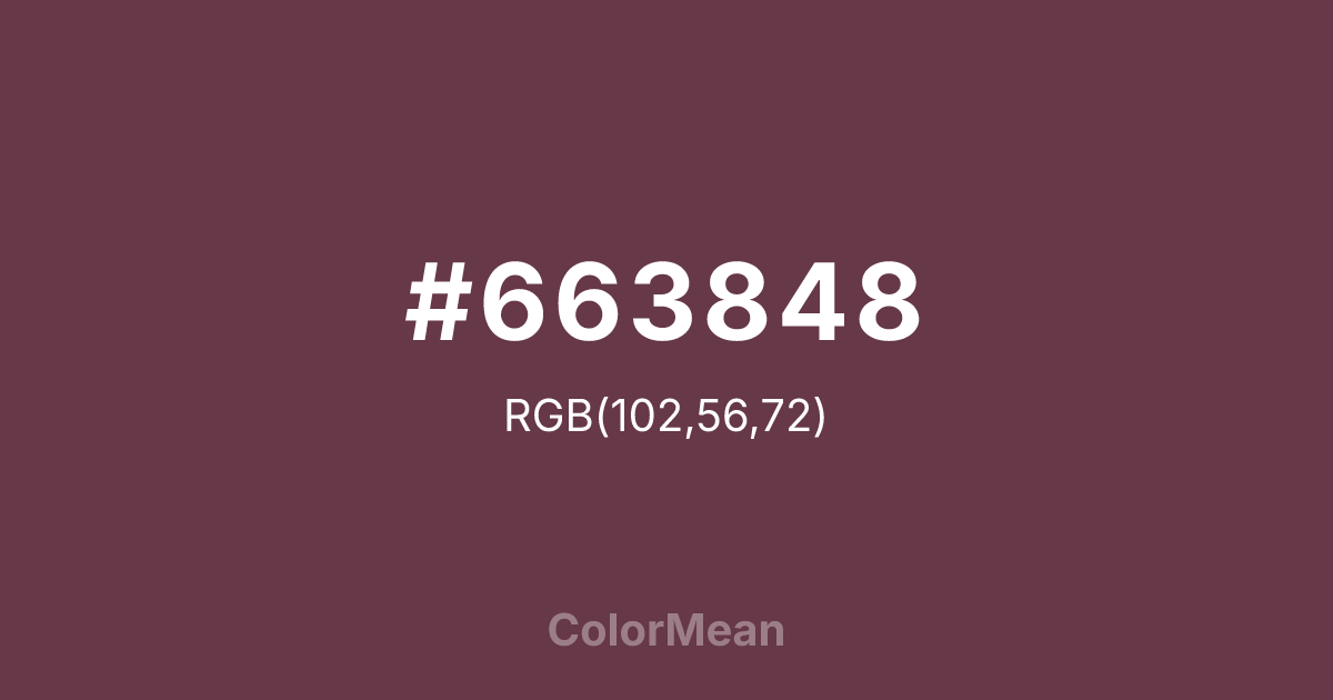 #663848 color swatch