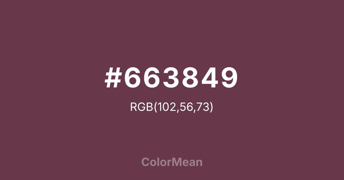 #663849 color swatch
