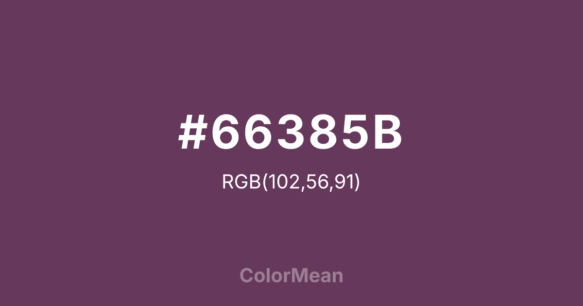 #66385B color swatch