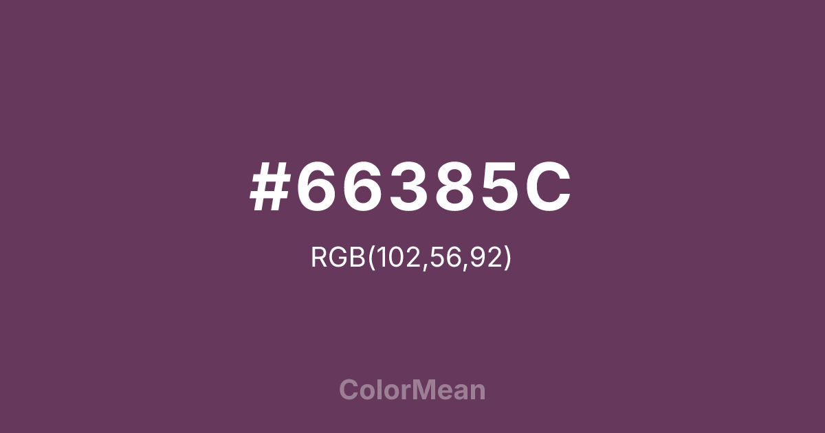 #66385C color swatch