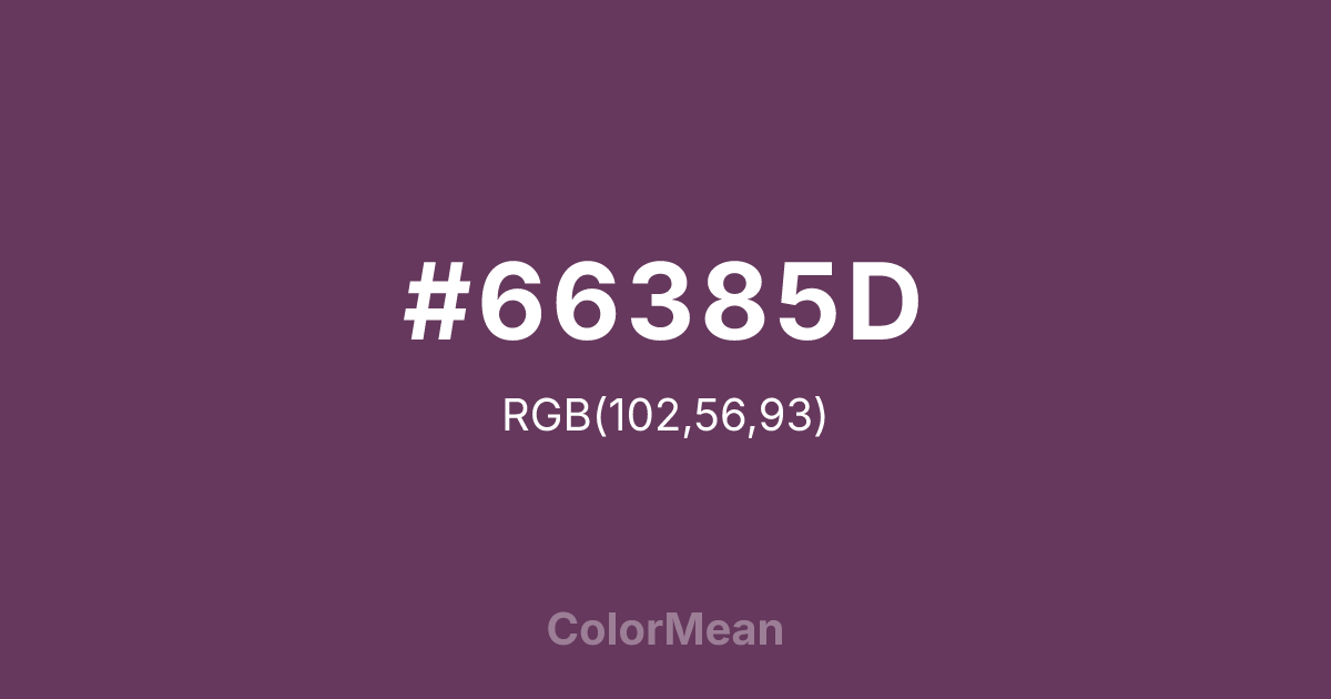 #66385D color swatch