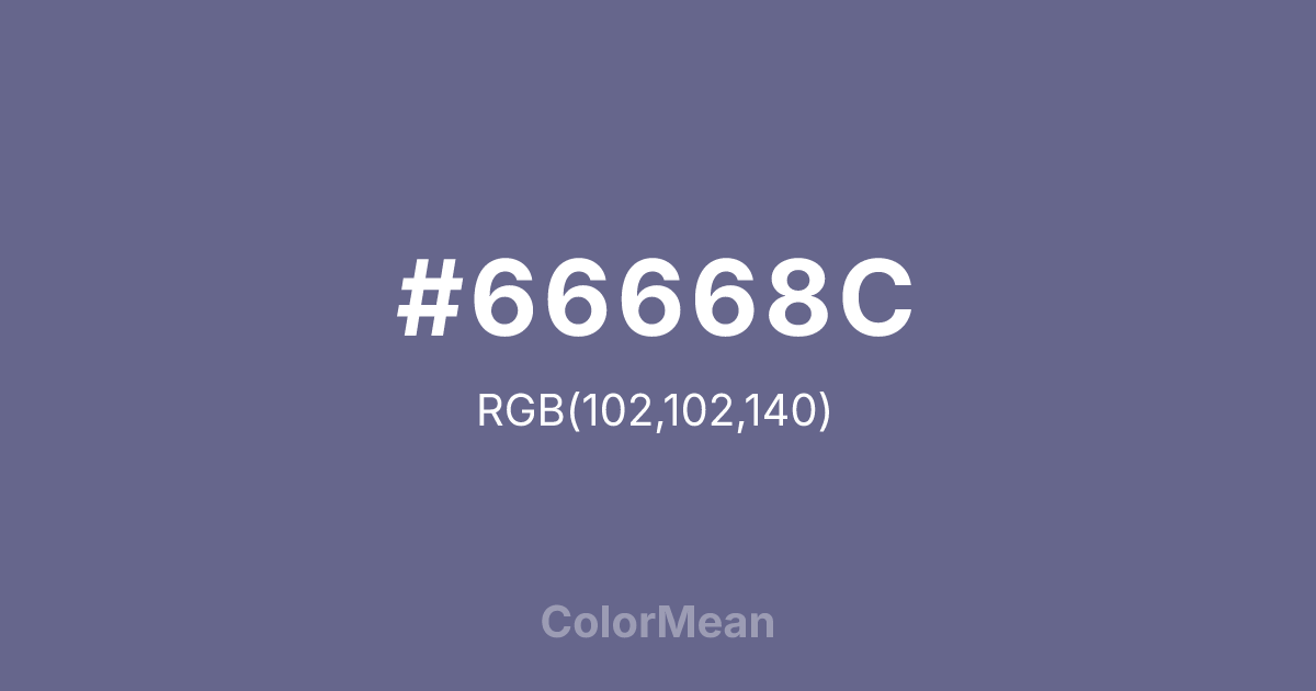 #66668C color swatch