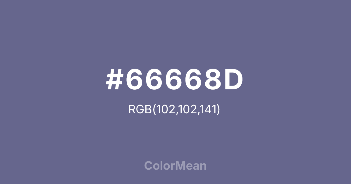 #66668D color swatch
