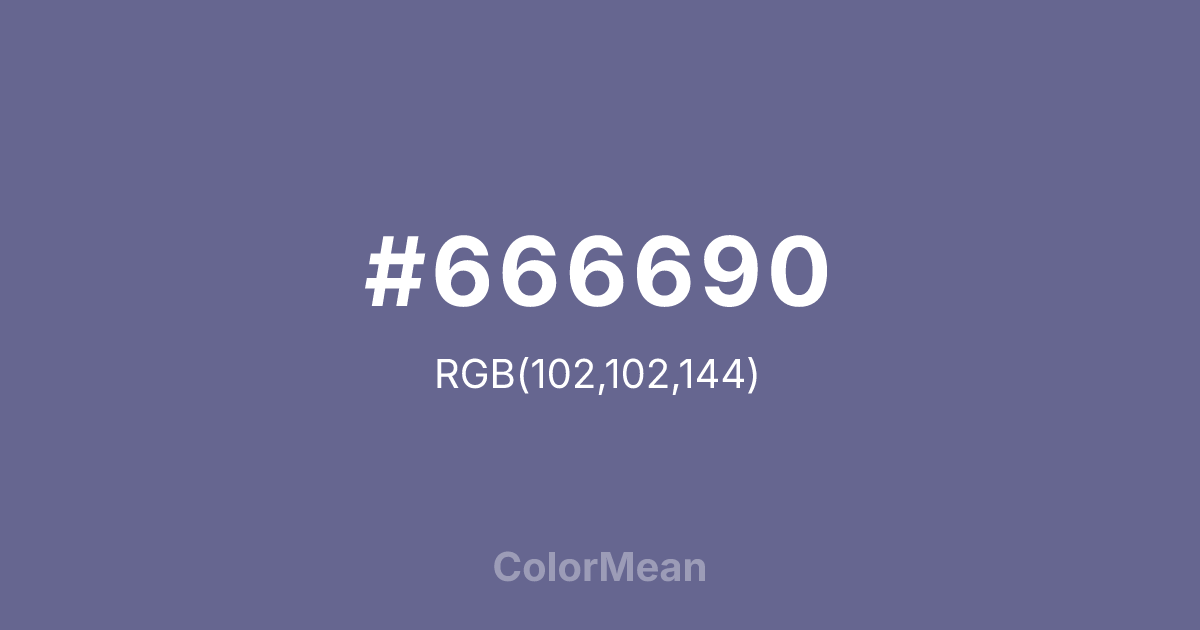 #666690 color swatch