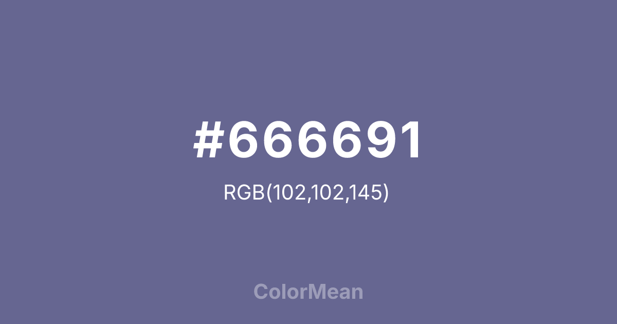 #666691 color swatch