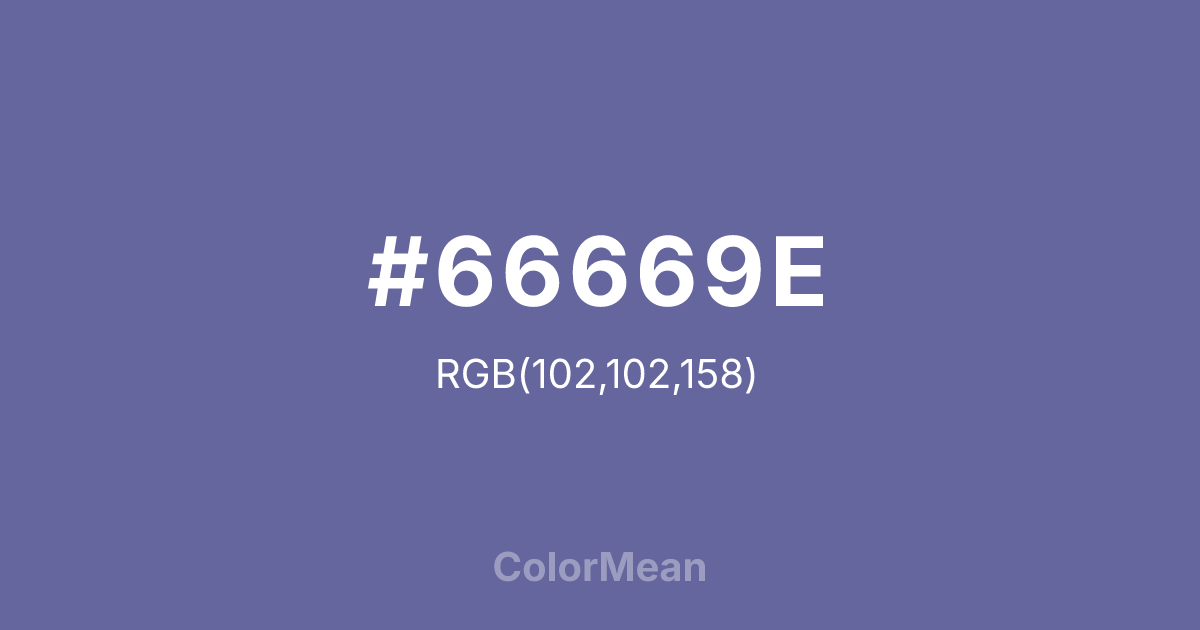 #66669E color swatch