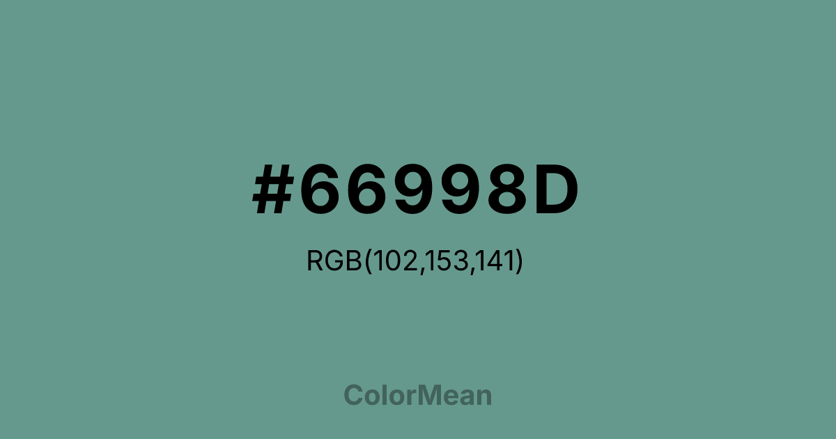 #66998D color swatch
