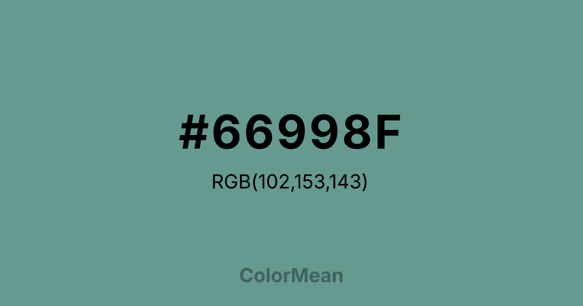 #66998F color swatch