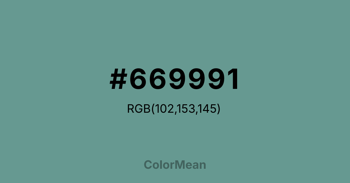 #669991 color swatch