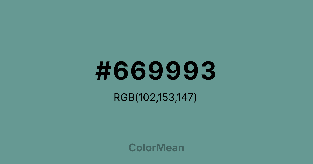 #669993 color swatch