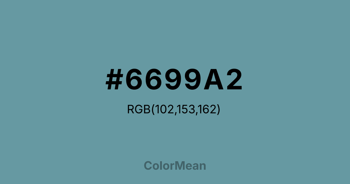 #6699A2 color swatch
