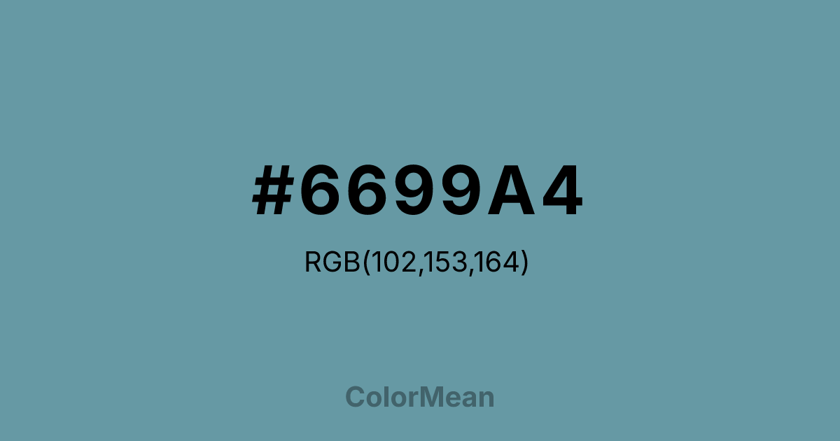 #6699A4 color swatch