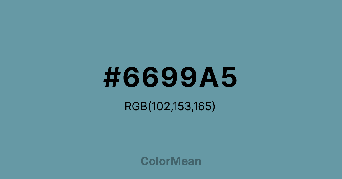 #6699A5 color swatch