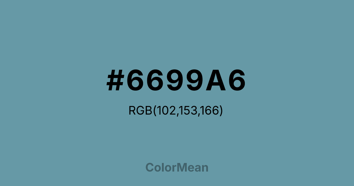 #6699A6 color swatch