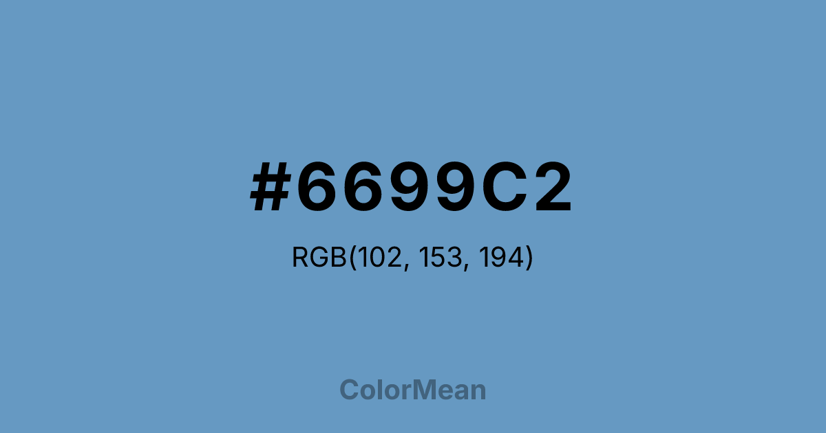 #6699C2 color swatch