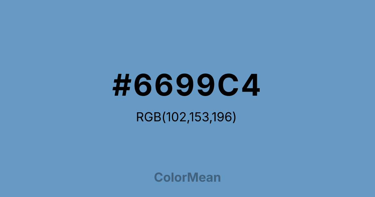 #6699C4 color swatch