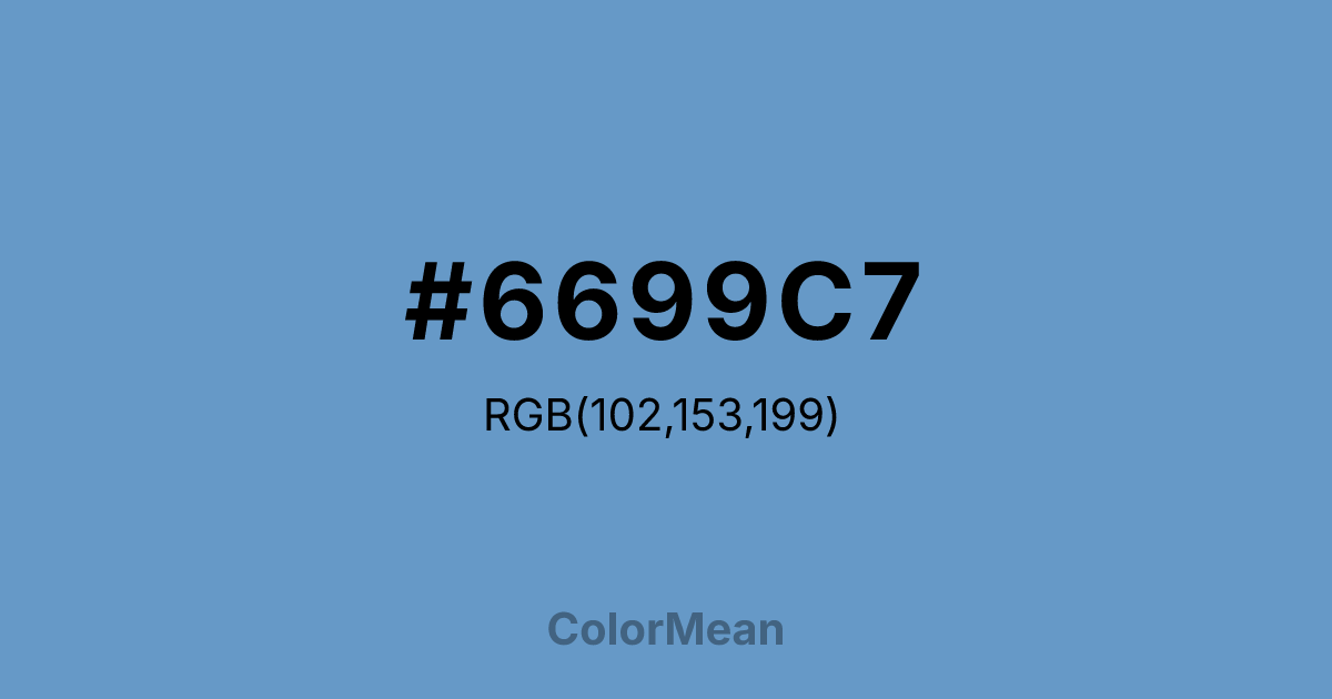 #6699C7 color swatch