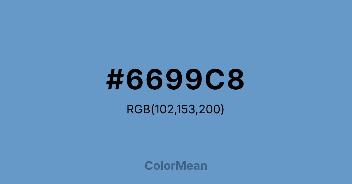 #6699C8 color swatch