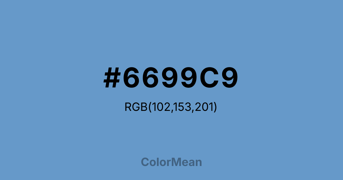 #6699C9 color swatch