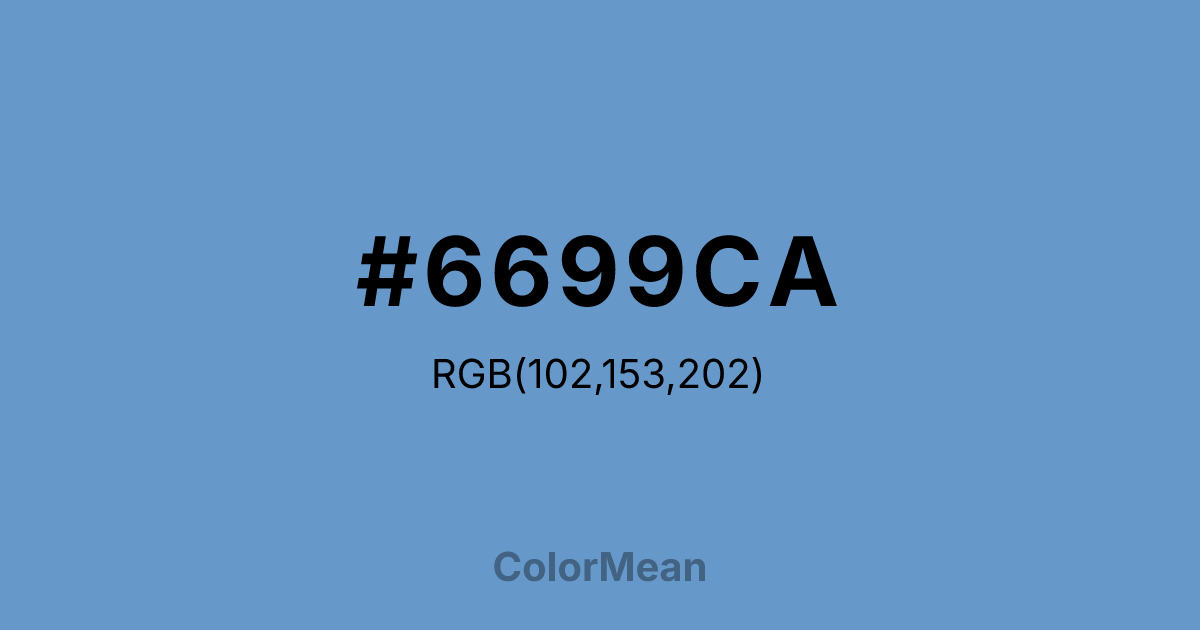 #6699CA color swatch