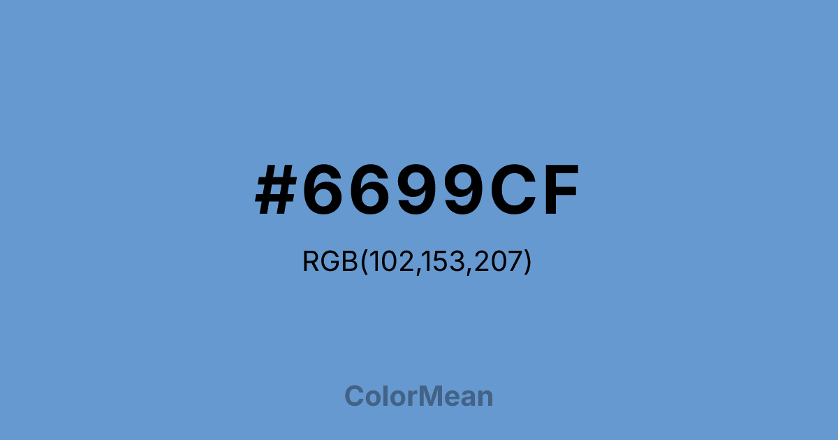 #6699CF color swatch