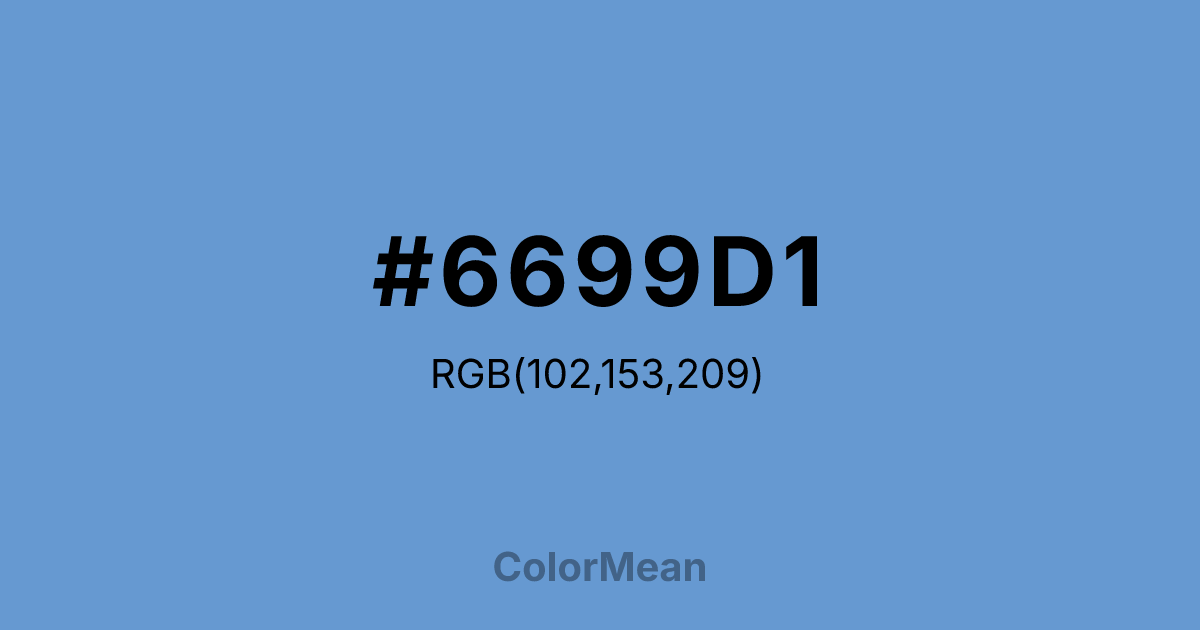 #6699D1 color swatch